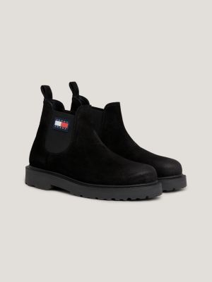 Suede Chelsea Boots | Black | Tommy Hilfiger