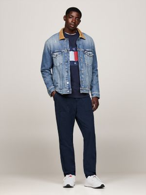 baskets de running à logo blanc pour hommes tommy jeans