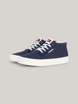 Mid top canvas shoes store