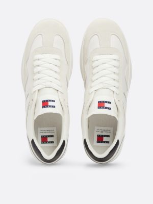 Retro Cupsole-Sneaker aus Wildleder | Weiß | Tommy Hilfiger 