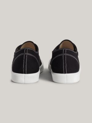 Canvas sneaker met flexibele zool Zwart Tommy Hilfiger