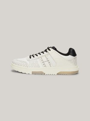 The Brooklyn strukturierter Ledersneaker | Weiß | Tommy Hilfiger