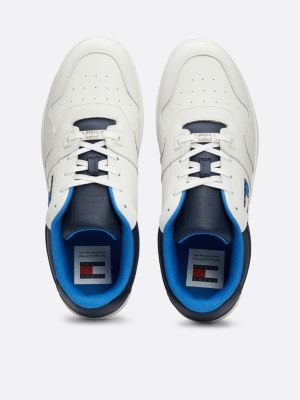 sneakers color block con suola antiscivolo blu da uomini tommy jeans