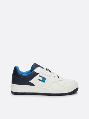 sneakers color block con suola antiscivolo blue da uomini tommy jeans