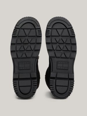 bottes de neige à semelle épaisse crantée noir pour hommes tommy jeans