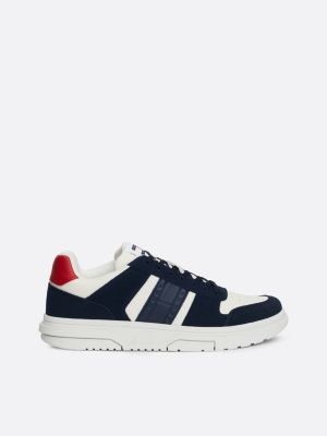 sneakers the brooklyn in camoscio blue da uomini tommy jeans