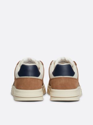 zapatillas the brooklyn de ante beige de hombres tommy jeans