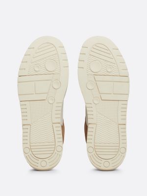 zapatillas the brooklyn de ante beige de hombres tommy jeans