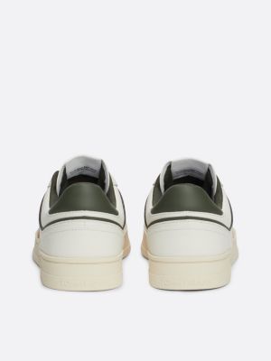 sneakers the greenwich color pop in pelle bianco da uomini tommy jeans