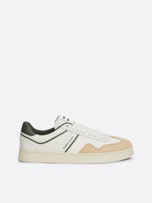 sneakers the greenwich color pop in pelle white da uomini tommy jeans