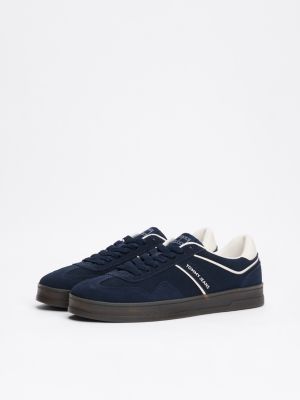 baskets the greenwich en daim plusieurs couleurs pour hommes tommy jeans