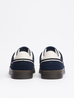 baskets the greenwich en daim plusieurs couleurs pour hommes tommy jeans