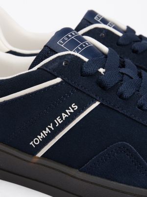 baskets the greenwich en daim plusieurs couleurs pour hommes tommy jeans