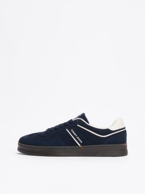 multi the greenwich suede trainers for men tommy jeans