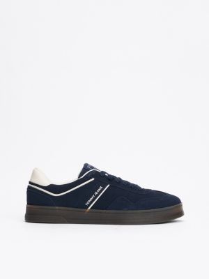 multi the greenwich suede trainers for men tommy jeans