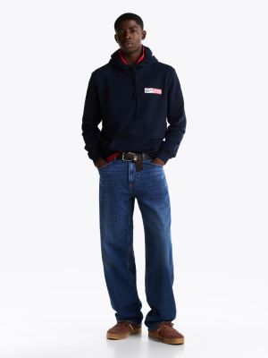 brązowy zamszowe buty sportowe greenwich dla mężczyźni - tommy jeans