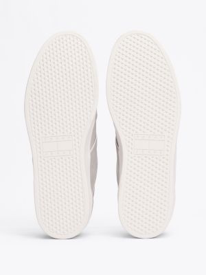 szary zamszowe buty sportowe greenwich dla mężczyźni - tommy jeans