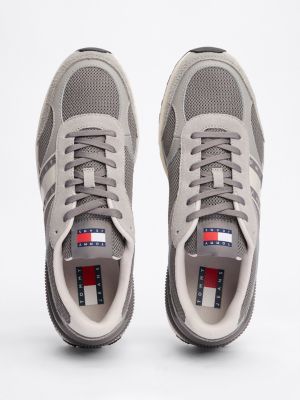 meerdere kleuren colour-blocked hardloopsneaker voor heren - tommy jeans