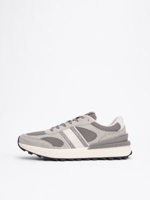 meerdere kleuren colour-blocked hardloopsneaker voor heren - tommy jeans