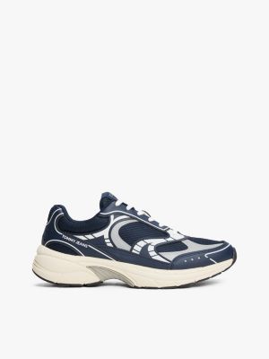 multi archive fine cleat trainers for men tommy jeans