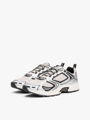 multi archive metallic cleat trainers for men tommy jeans