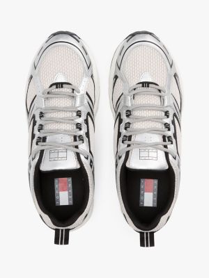 multi archive 97 rutschhemmender metallic-sneaker für herren - tommy jeans