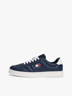 blau the greenwich ledersneaker für herren - tommy jeans
