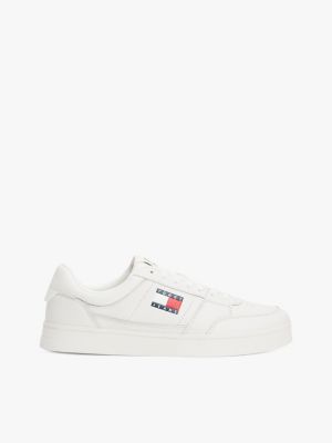 baskets the greenwich en cuir white pour hommes tommy jeans