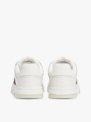 sneakers the brooklyn con suola antiscivolo bianco da uomini tommy jeans