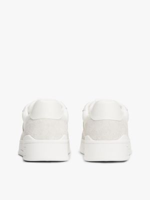 grey suede mix cupsole trainers for men tommy jeans