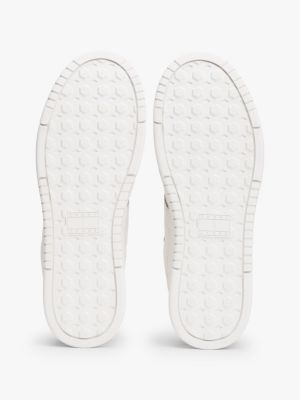 beige suede mix cupsole trainers for men tommy jeans