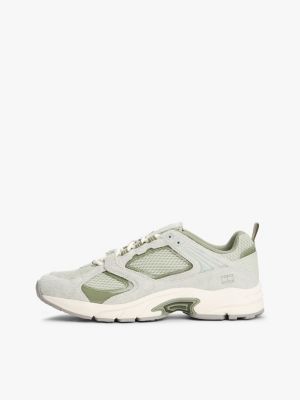 green suede mix archive runners for men tommy jeans