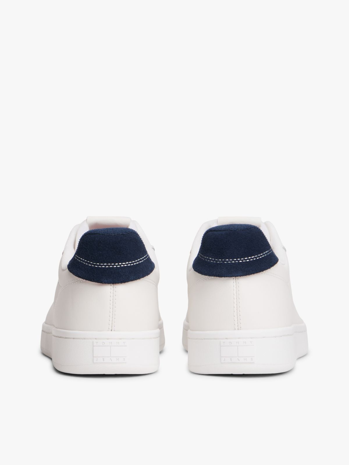 Leather Archive Court Trainers — White