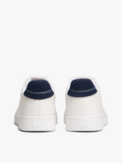 Leather Archive Court Trainers — White 4