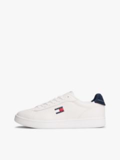 Leather Archive Court Trainers — White 7
