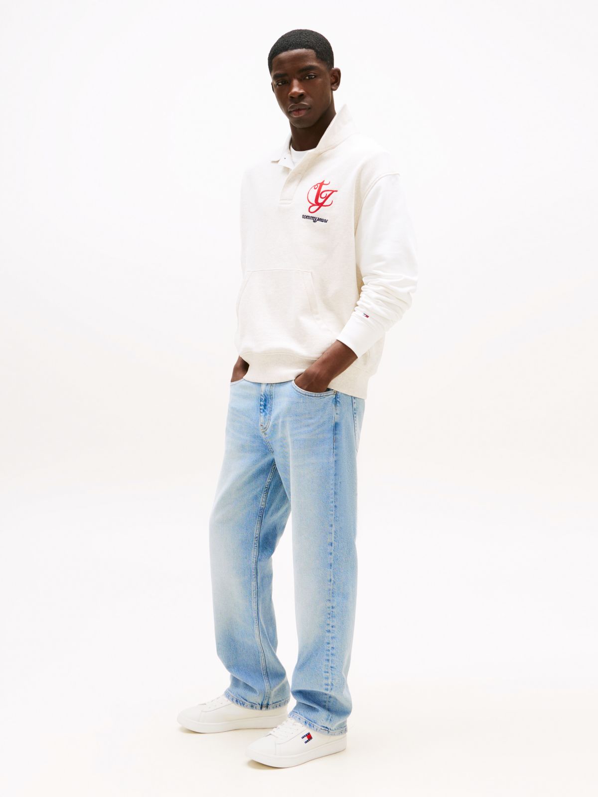 Leather Archive Court Trainers — White