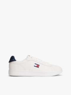 Leather Archive Court Trainers — White 1