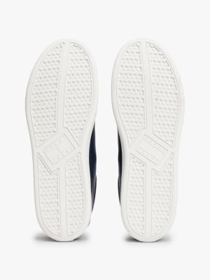 blue archive court trainers with leather for men tommy jeans