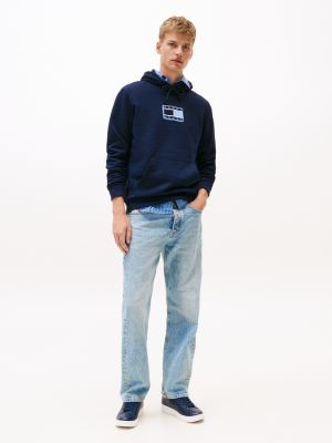 blue archive court trainers with leather for men tommy jeans