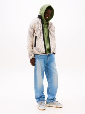 szary zamszowe buty sportowe z logo dla mężczyźni - tommy jeans