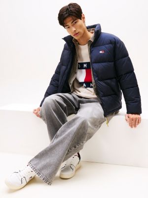 sneakers rétro stile basket con suola spessa bianco da uomini tommy jeans