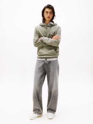 sneakers the greenwich in camoscio con logo beige da uomini tommy jeans