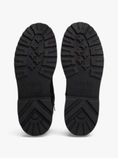 Cleat Leather Lace-Up Boots — Black 5