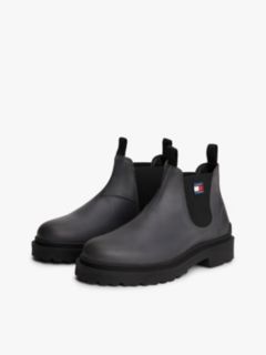 Leather Cleat Chelsea Boots — Black 2