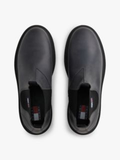Leather Cleat Chelsea Boots — Black 3