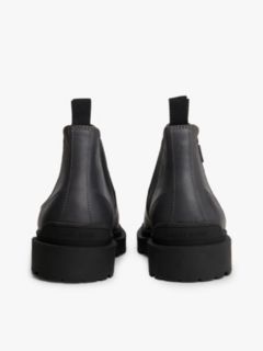 Leather Cleat Chelsea Boots — Black 4