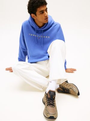 beige rutschhemmender outdoor-sneaker mit strukturmix für herren - tommy jeans