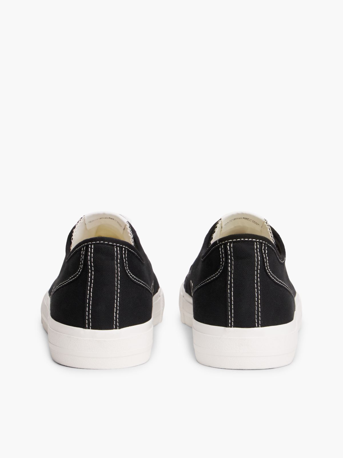 Archive Flag Stripe Canvas Trainers — Black
