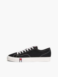 Archive Flag Stripe Canvas Trainers — Black 7