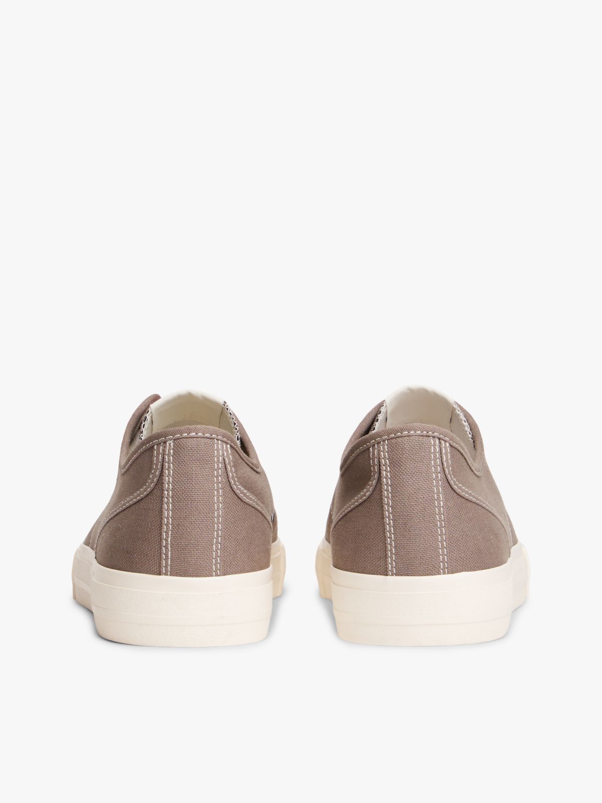 Archive Flag Stripe Canvas Trainers — Brown